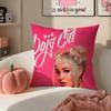 Singer DDoja CCat Cushion Cover Pillowcase Short Plush Invisible zipper Room Sofa Cushion Cover