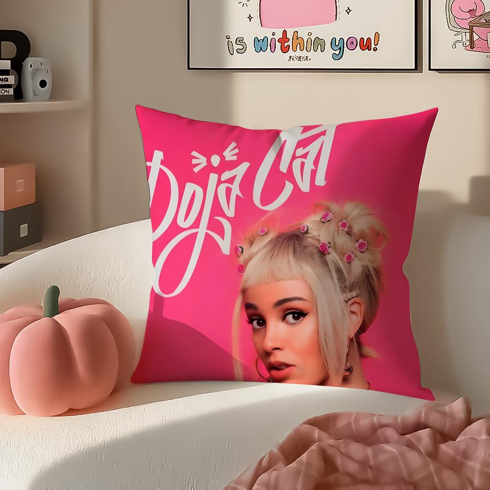 Singer DDoja CCat Cushion Cover Pillowcase Short Plush Invisible zipper Room Sofa Cushion Cover