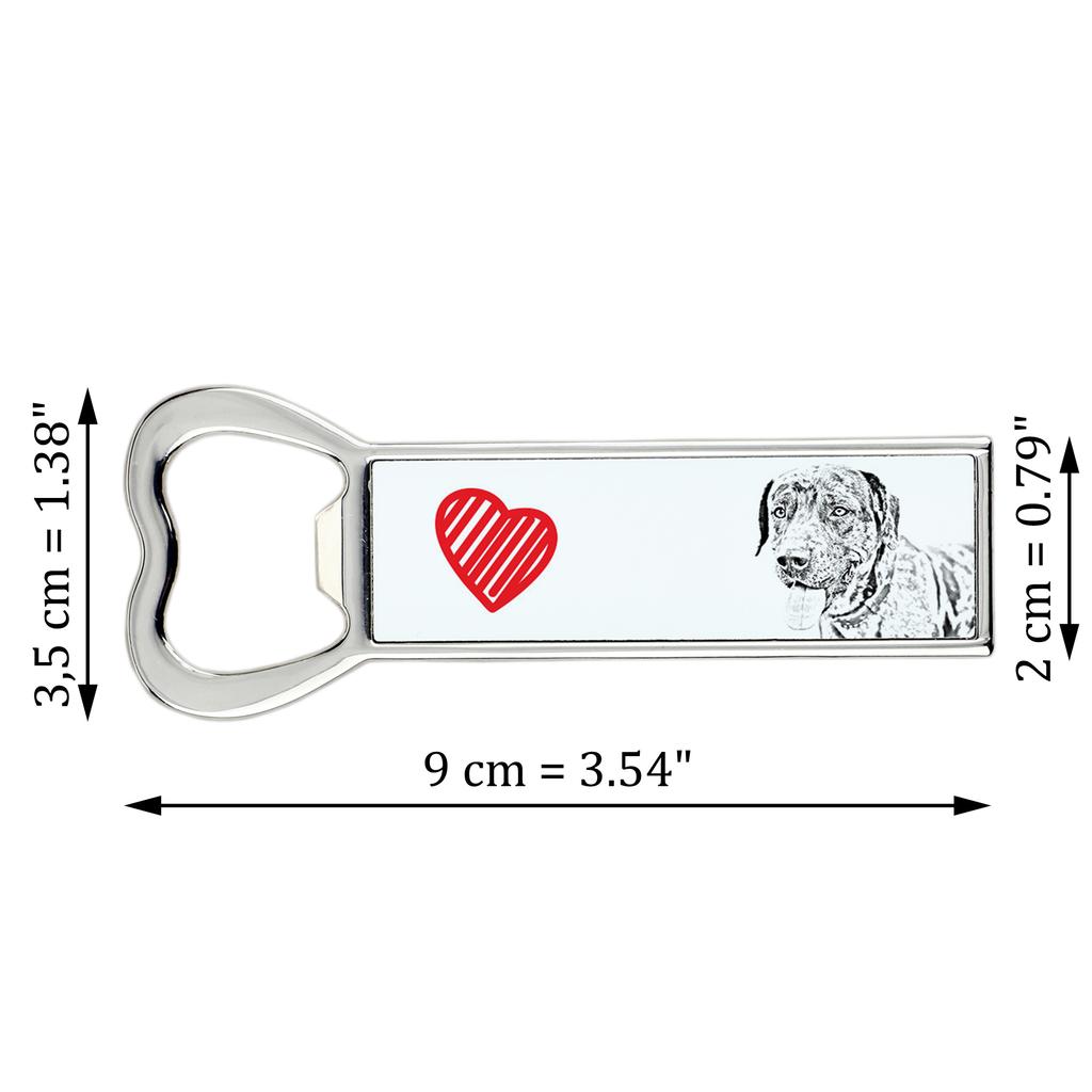 Catahoula Leopard Dog, Catahoula Cur – Bottle opener with a dog, personalized fridge opener | Art-Dog