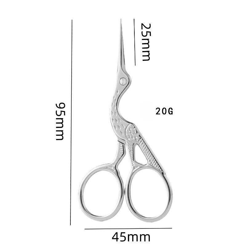 Facial Hair Scissors Rounded Professional Stainless Steel Mustache Nose Hair Beard Eyebrows Eyelashes Trimming Clippers