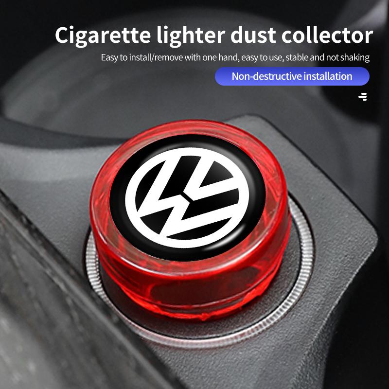 Car Sticker Styling Mouldings Car Cigarette Lighter Cover Plug Dust Dustproof Protector Case For Volkswagen VW Polo Jetta Sagita