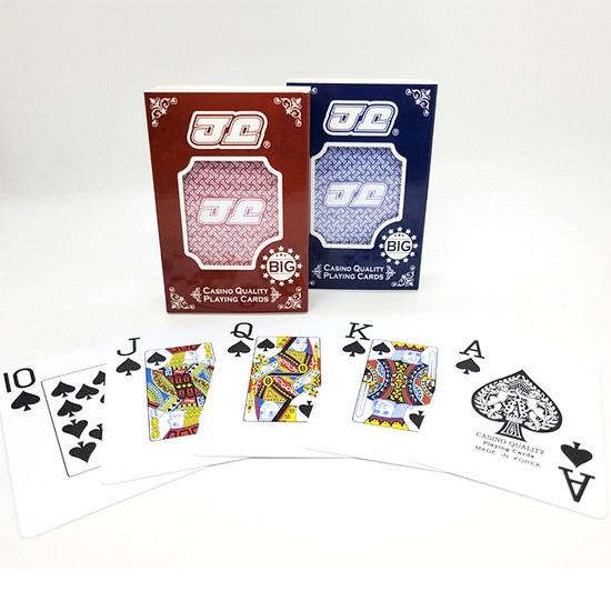 Embossed Plastic JJ Big Jumbo Hold'em Card 2 Types X 6p Set, Popular Korean Game