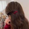 Mini Red Velvet Bow Hair Clips Little Girls Sweet Candy Color Velvet Small Bow Knot Hairpins Hairgrips Barrette Hair Accessories