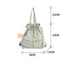 SURCHAR Drawstring Tote Bag, Nylon Backpack, Women's, Handbag, Shoulder Bag, 2-Way, Lightweight, Large Capacity, Casual, Solid Color, Stylish, Cute,