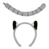 Monkey Costume Monkey Ear Headband Tail Bowtie Glove and Skirt Halloween Lemur Dress Up Outfit for Kid Halloween Cosplay