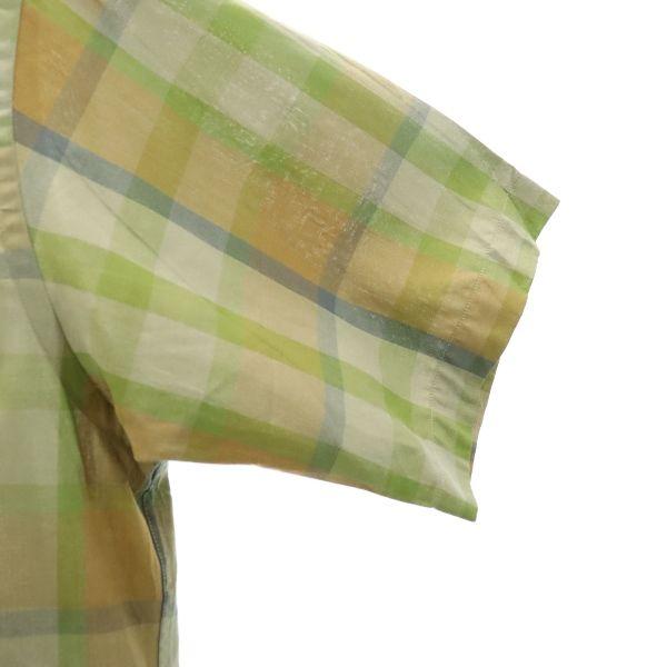 Burberrys 80s 90s vintage check Short sleeve Band collar shirt M Men's Used