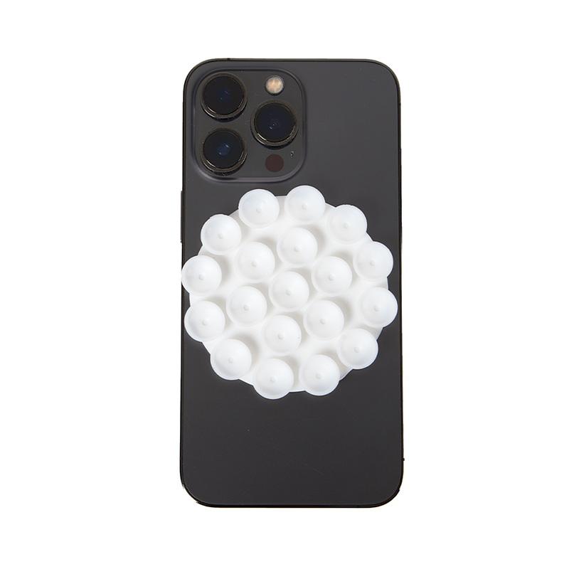 Double Side Silicone Suction Pad For Mobile Phone Fixture Suction Cup Backed Adhesive Rubber Sucker Pad For Fixed Pad