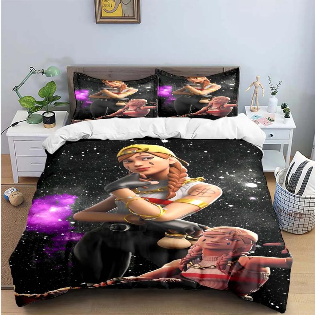 3D Fashion Game Cartoon Character Print Bedding Sets Bed Supplies Set Duvet Cover Bed Comforter Set Bedding Set Gift