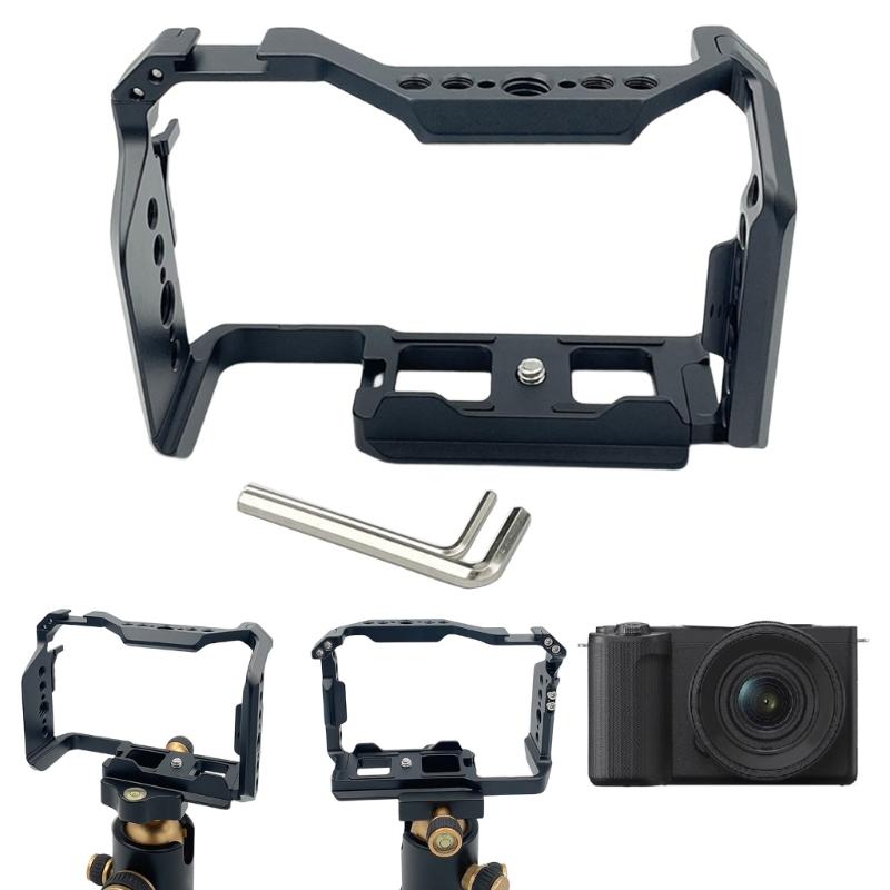 Multiple Interfaces Aluminum Camera Cage for ZV-E10 II Precisions Mechanism And Secure Cable Clamp