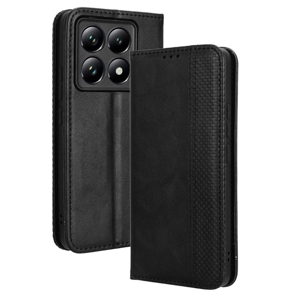 For Xiaomi 14T Leather Case Wallet Stand Retro Texture Phone Cover