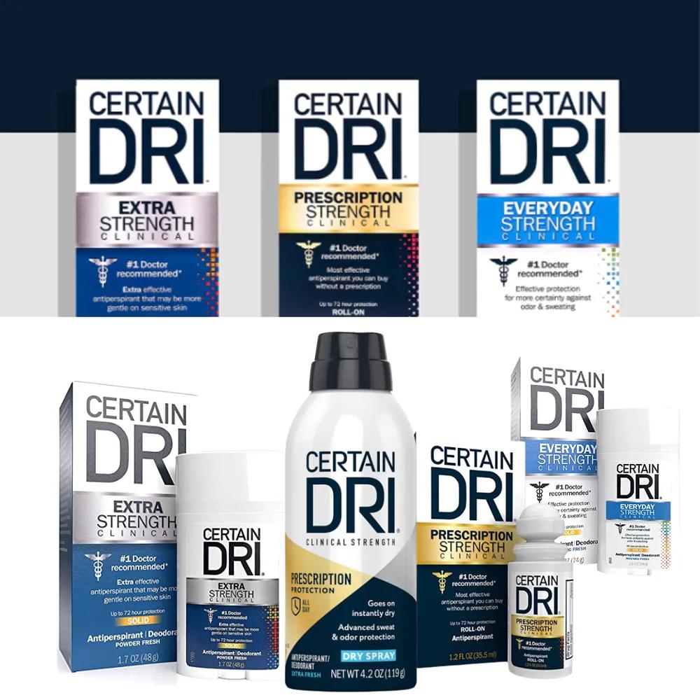 Коллекция дезодорантов Certain Dri от пота подмышек, антиперспирант 1. Prescription Strength 35.5ml