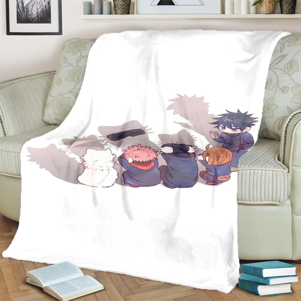 Jujutsu Kaisen Soft Flannel Blanket Warm Comfortable for Bedrooms, Sofas, Beds, Chairs, Picnics, Travel