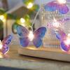 Butterfly LED Fairy String Lights - Battery-Powered Outdoor & Indoor Decorations for Weddings, Banquets, Garlands, and Curtains.