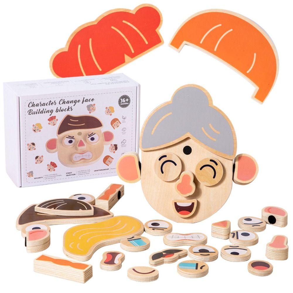 Montessori 3D Animal Puzzles Toys Character Shape Matching Game  Thinking Training