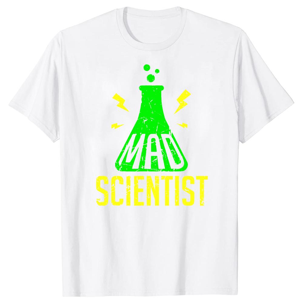 Funny Mad Scientist T Shirt Science Graphic Cotton Streetwear Short Sleeve Birthday Gifts Summer Style T-shirt Mens Clothing