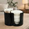 Large Capacity Qtips Storage Holder Save Space Powder Puff Storage Box  Cosmetic