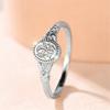 Trendy Oval Antique Metal Flower Pattern Rings For Women Vintage CopperColor Engagement Ring Wedding Jewelry Mother's Day Gifts