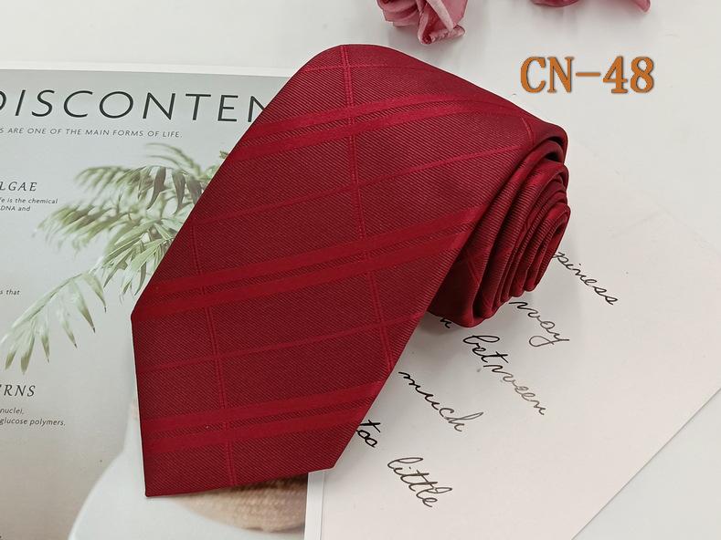 Herren Formell 8cm Schwarz Gestreifte Krawatte, Polyester-Seide, Jacquard Garngefärbt, Handgestrickt.