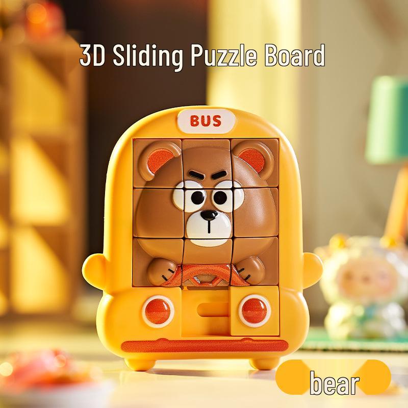 Children's Animal Sliding Puzzle: Educational Early Learning and Thinking Training Toy for Boys