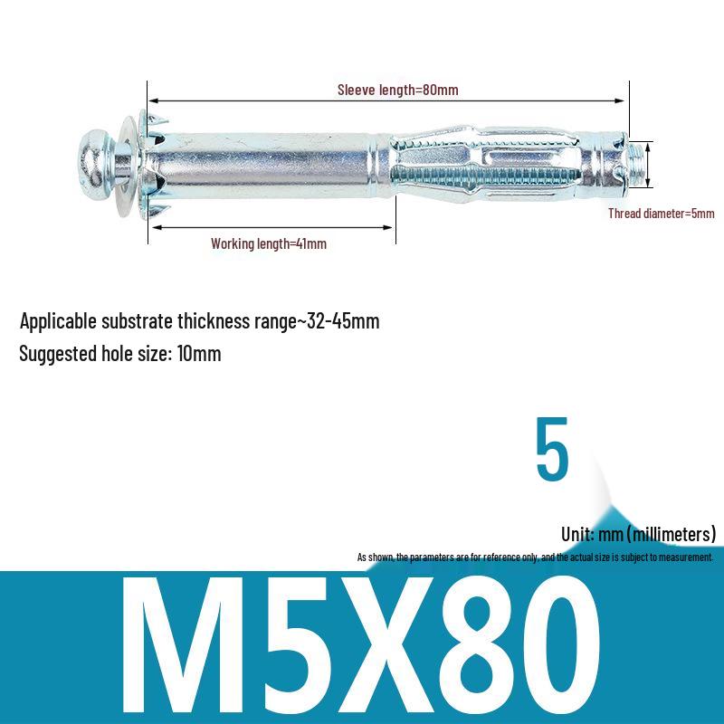 Plastic Petal Nut Expansion Screw for Hollow Sheet Metal - Fixed Lantern Rivet Expansion Bolt