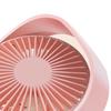 Portable Desktop Fan Mute Three Wind Speed USB Charging Small Fan for Home Office Dormitory Pink