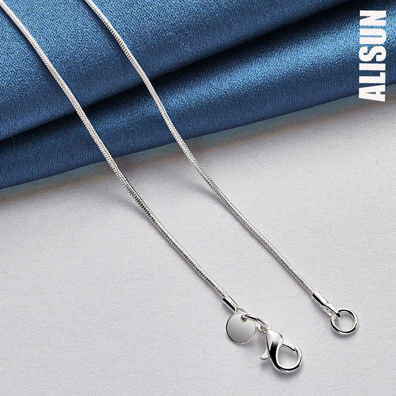 925 Sterling Silber Rechteckige Ring Halskette Modischer Hochzeitsschmuck