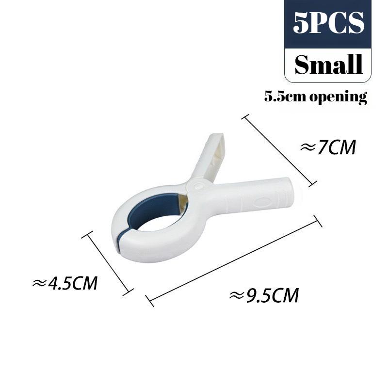 

5*No Trace Clothes Pegs Strong Windproof Plastic Clips for Drying Clothes Bed Sheets Blankets Fixing Holder 5pcs синий