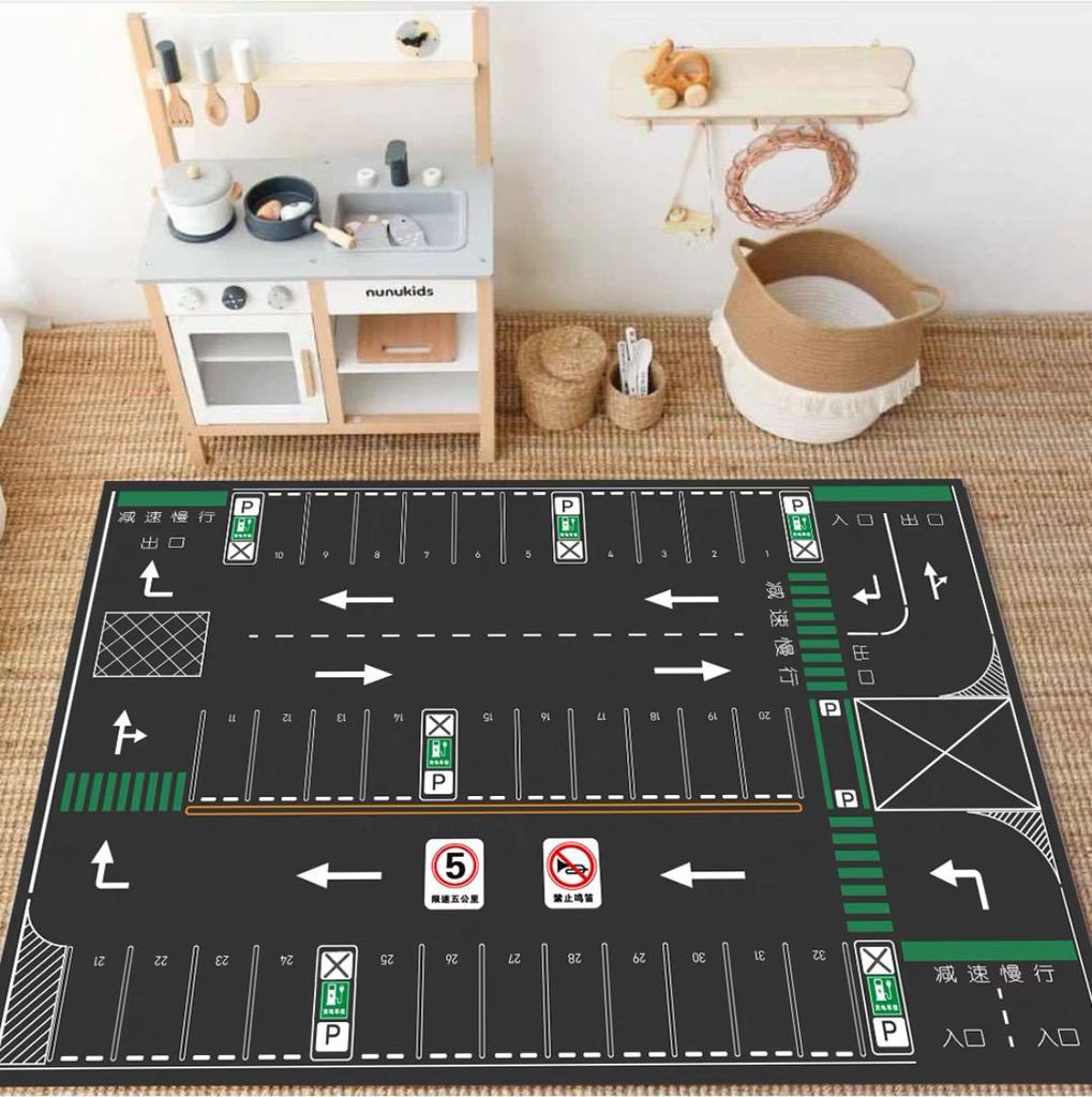 Stadtverkehr Teppichmatte Teppich Pädagogische Kinder Spielmatte Heimdekoration Kinderzimmer Fahrzeug Bau Design Schlafzimmer Dekor Teppich