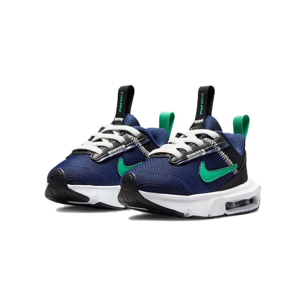 Nike Air Max Interlock TD Μπλε Ναυτικό Στάδιο Πράσινο Βρεφικά Αθλητικά Παπούτσια Μπλε Μαύρο Λευκό Κορυφής DH9410-402