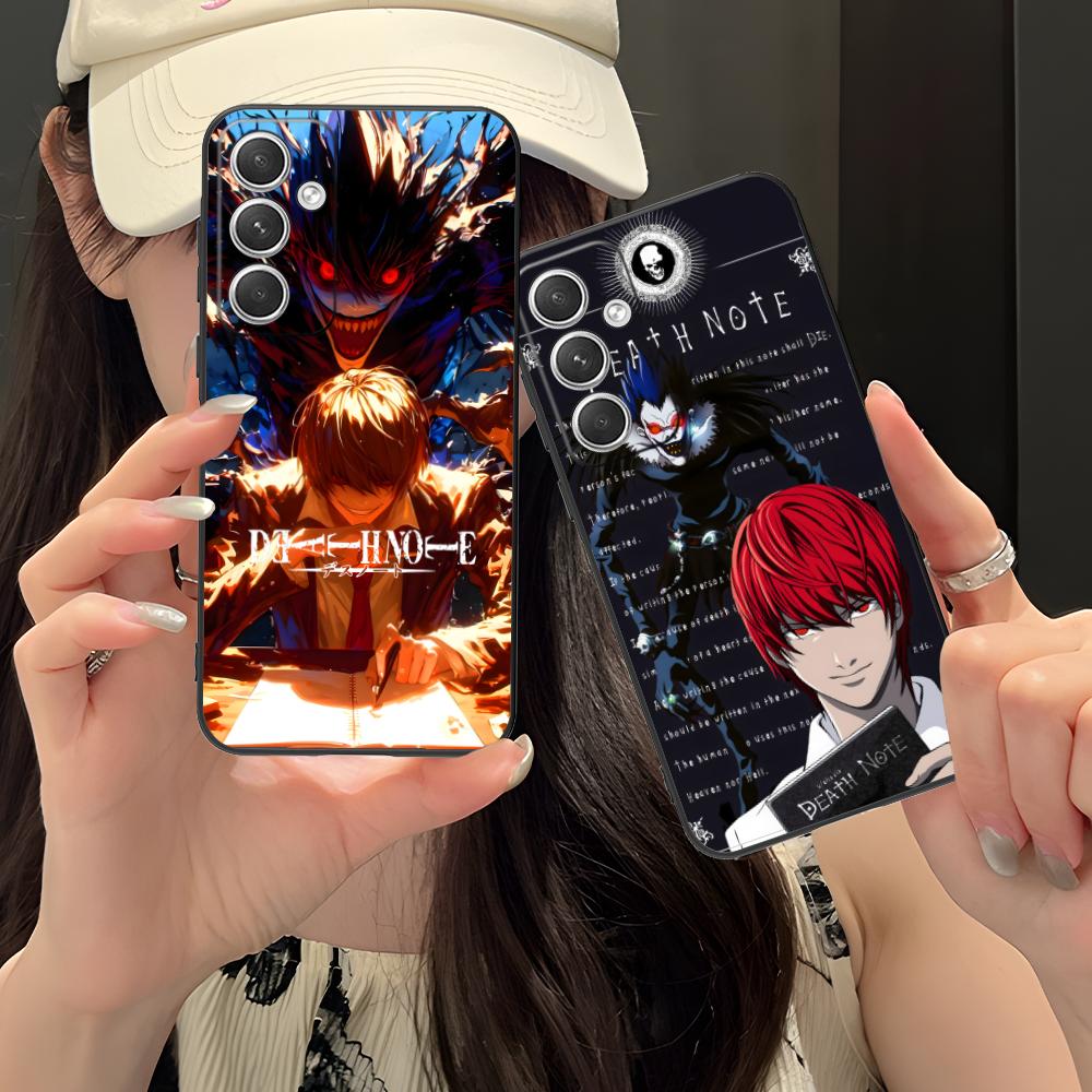 Death Note Kira Light Mobile Phone Case for Samsung Galaxy S26 S25 S24 S23 S22 S21 S20 Note20 Plus FE Ultra Colorful Cover Cover