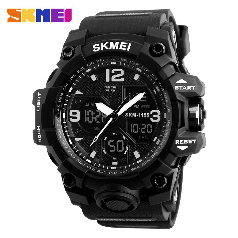 Men's waterproof electronic watch multi-function oversized double display electronic watch outdoor sports watch men