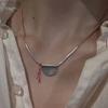 VENTFILLE Naszyjnik z geometrycznym koralikiem ze srebra próby 925 dla kobiet i dziewcząt Koreański design Wszechstronny Choker Biżuteria Dropshipping Hurtownia