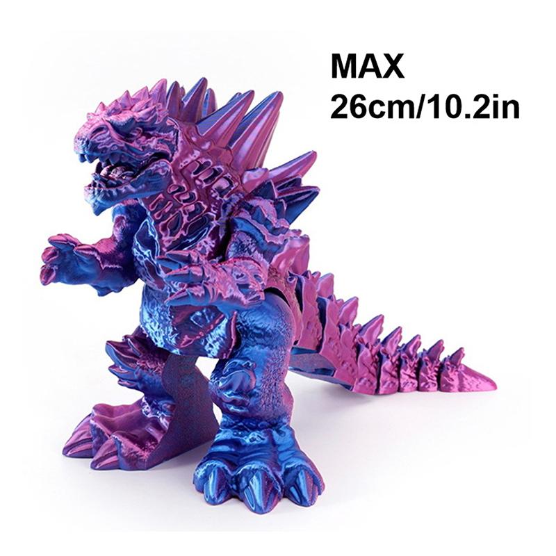 Jucărie Decorativă Dragon cu Articulații Mobile Poate Sta Model Dinozaur Gură Mare Fosilă Dragon Tyrannosaurus Rex Imprimare 3D