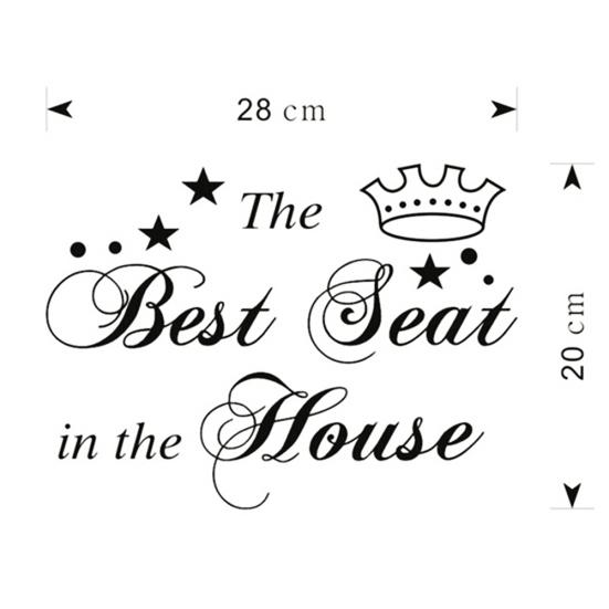 Removable Waterproof Best Seat Bathroom Restroom Toilet Sticker Decal Decor