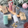 New Colourful Wrapping String Rope 100M Gift Box Packaging Cotton Cords Rop DIY Merry Christmas Decor New Year 2025