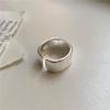 925 Sterling Silver Simple Ring For Women Fine Jewelry Finger Adjustable Open Vintage Smooth Ring For Party Birthday Gift