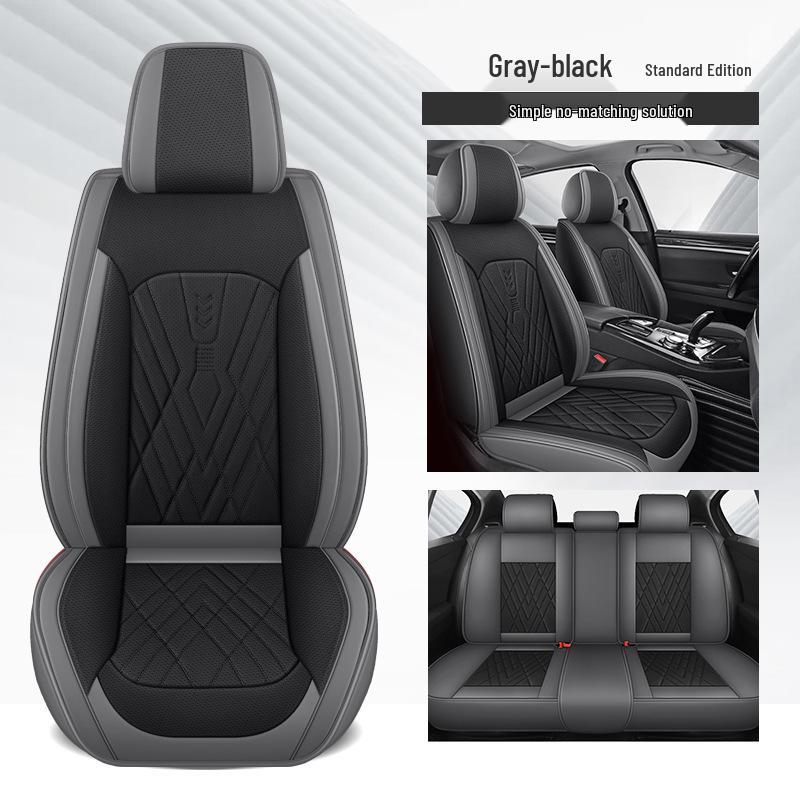 Universal Leather Car Seat Cushion: Durable, Full Wrap, All-Season Cover for Small Cars, SUVs, and Sedans