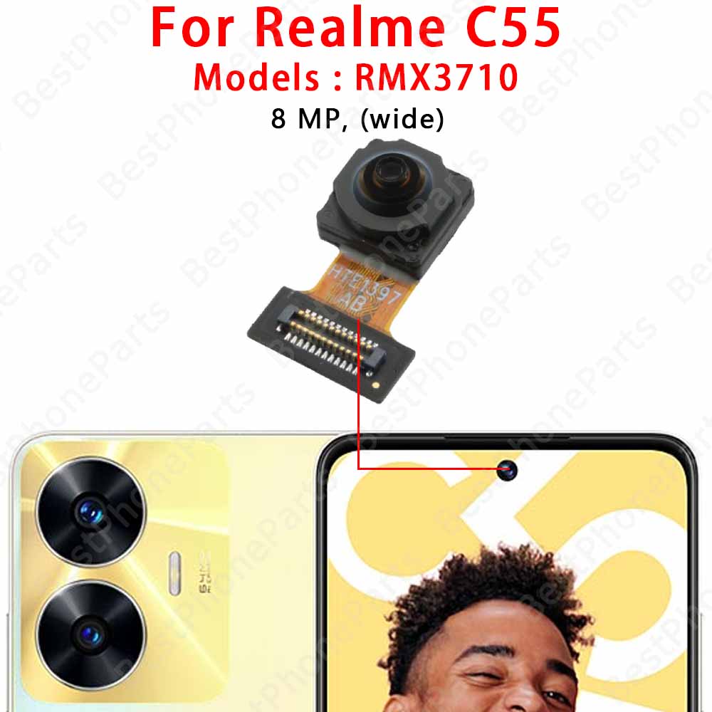 Fotocamera Posteriore Anteriore Per Realme C55 C67 4G GT Master GT Neo Modulo Fotocamera Principale Cavo Flessibile Sostituzione Ricambi