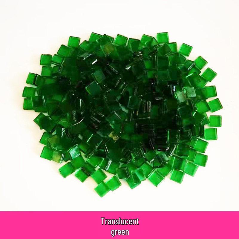 260 Stück 1 cm Transparente Eisjade Mosaik Glasperlen für DIY Kerzenhalter Basteln