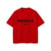 PROSECCO MOOD Letter Graphic Printed Cotton TShirts Women Summer Oversize Female Clothing Soft Round Neck Lady Y2k Tops