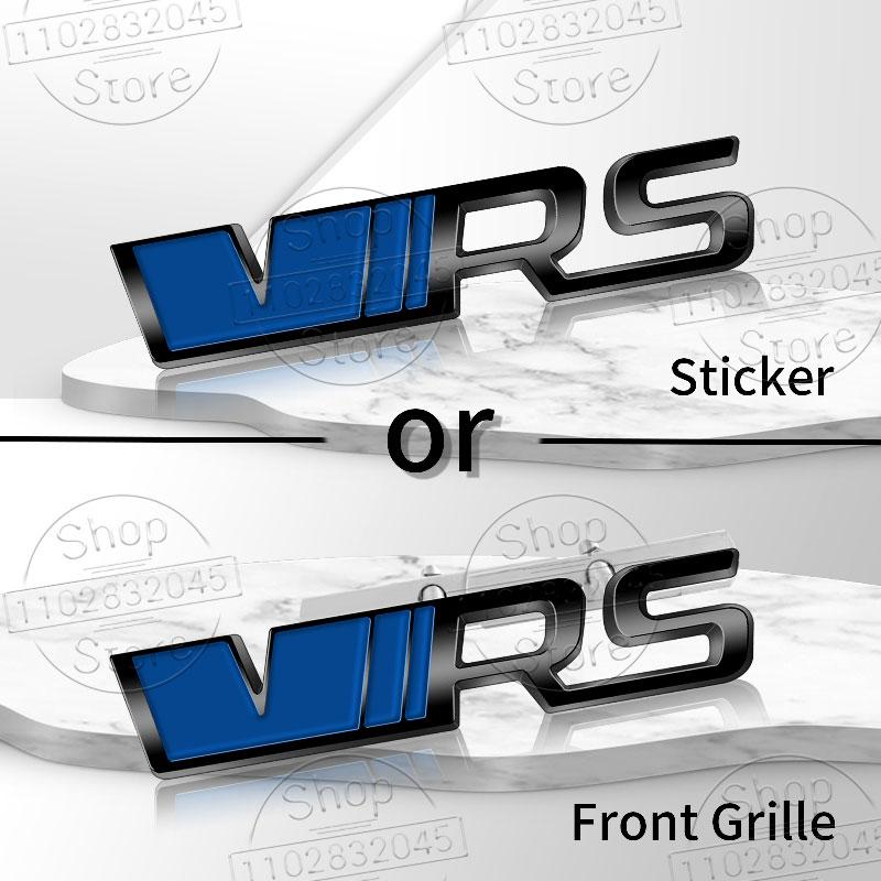 1Pc Metal Car Stickers VRS Logo For Octavia 2 3 Kamiq Kodiaq Karoq RS Superb Fabia Rapid Favorit VRS Emblem Badge Accessories