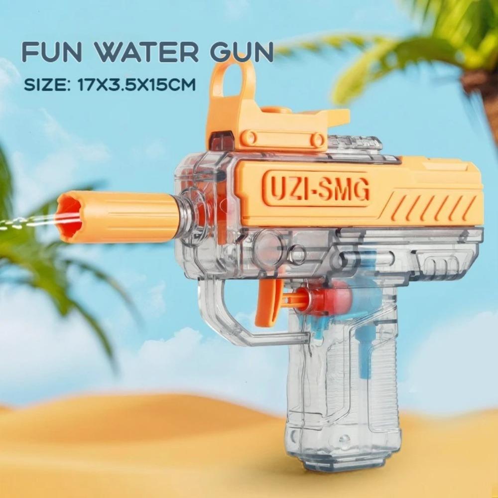 Sommer UZI Wasserpistole Nicht-elektrische Pistole Hochdruck Vollautomatische Schießende Wasser Strand Spielzeugpistole Für Kind Erwachsener Geburtstag Geschenk