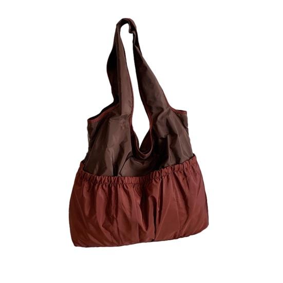 

Складная сумка большой вместимости, складная сумка через плечо на молнии с внутренним карманом, сумка-тоут для ежедневных поездок