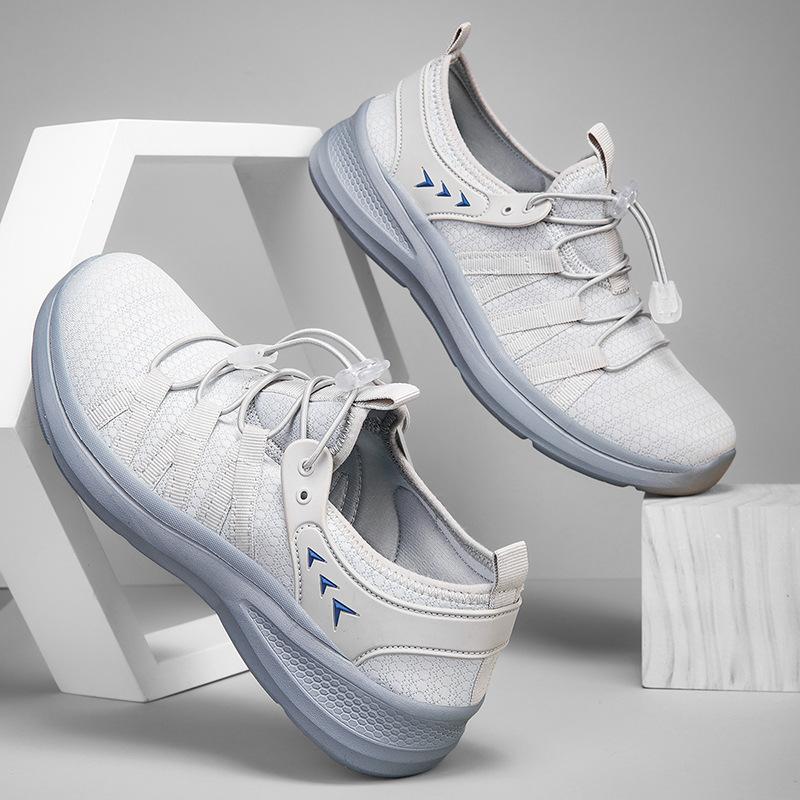 New spring and autumn soft-soled mesh breathable and comfortable couple casual single shoes fashionable walking sports shoes