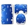 Christmas Bathroom Floor Mat Toilet Three-Piece Set