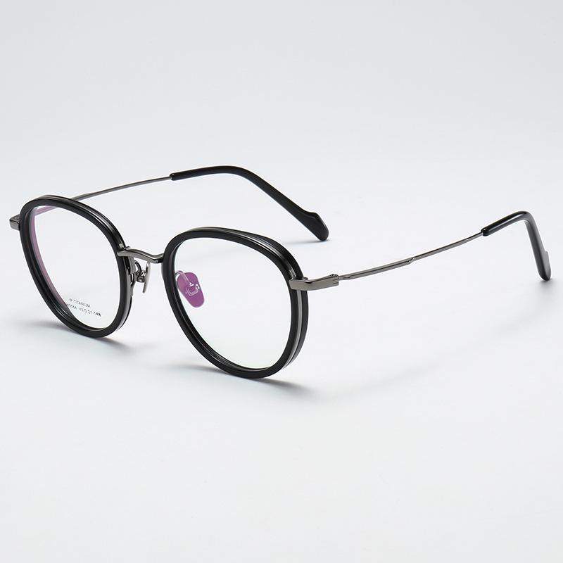 

Women s Small Round Titanium Glasses Frame for High Prescription Lenses