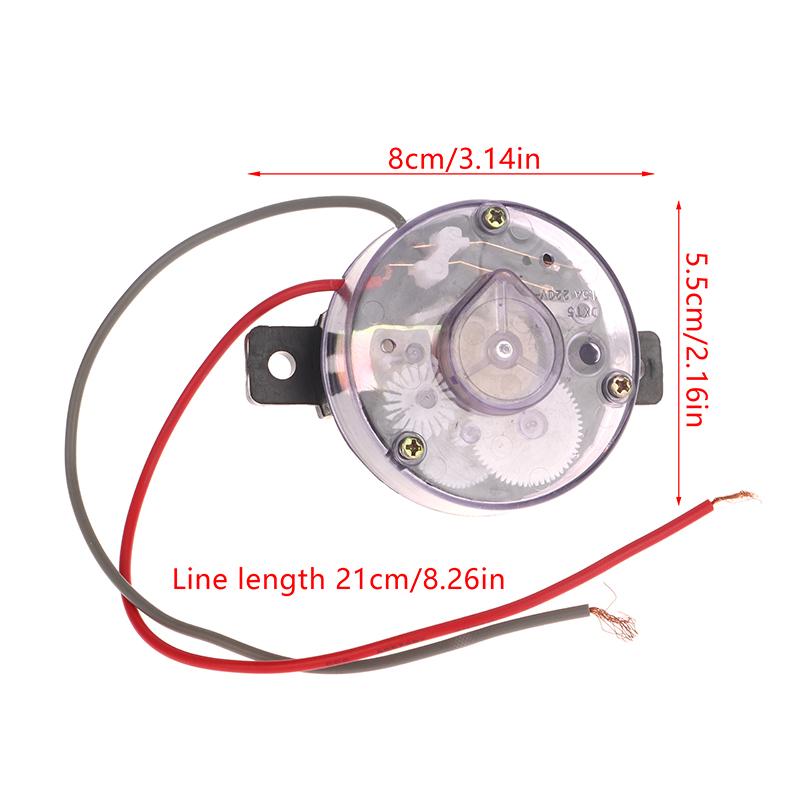 1Pc 2-Wire Spin Dryer Tube Timer 5-Minute Timer 220V Dxt5 Mechanical Timing Switch Knob Washing Machine Accessories