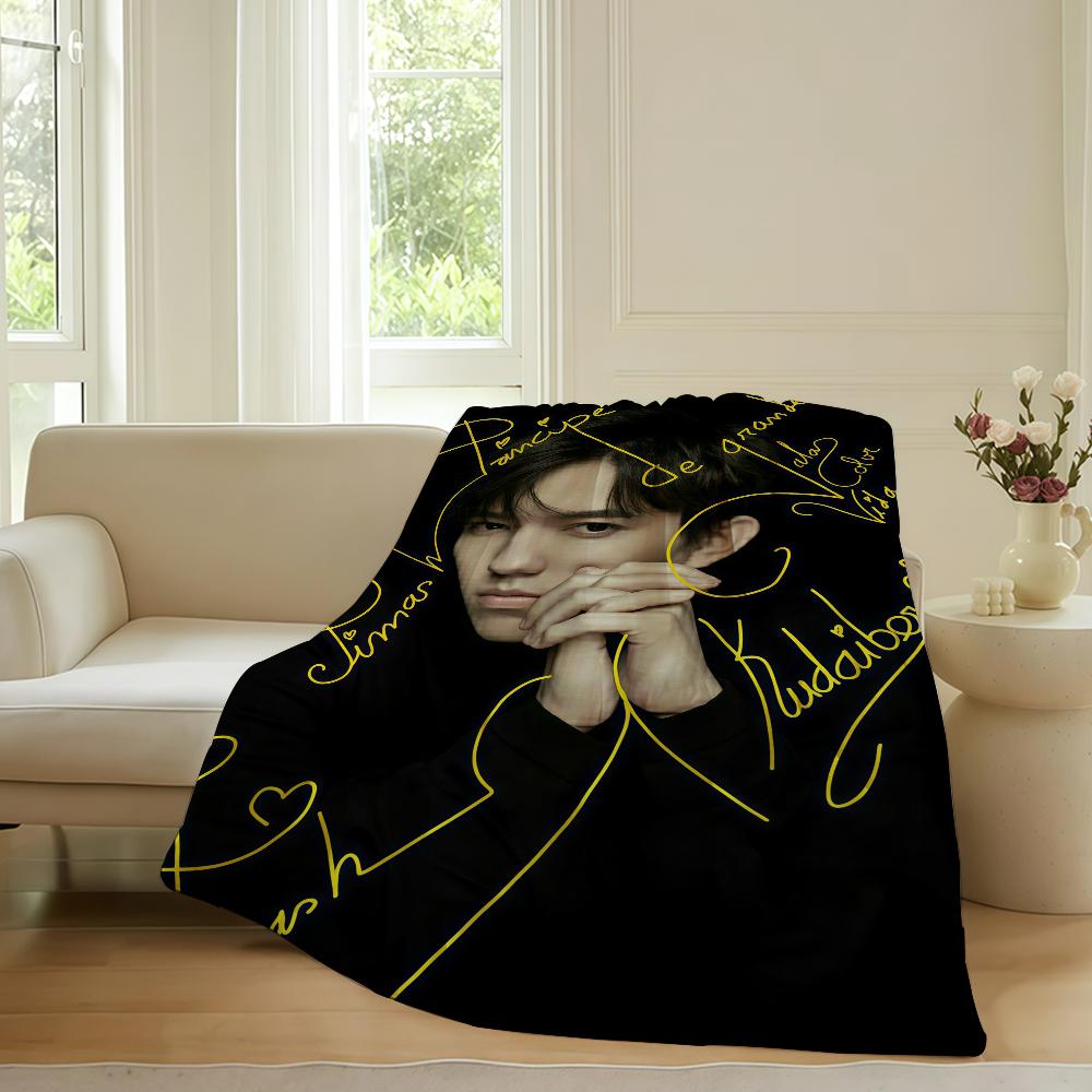 

Kazakh singer Dimash Qudaibergen Blanket For Sofa Office Bed Plane Travel Sleep Read Relax Camping Soft And Warm 75cmx90cm