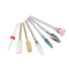 7pcs Nail Drill Bits Kit Tungsten Carbide Portable Grinding Heads Manicure Tools with Storage Box