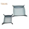 Multifunctional Storage Tray Foldable Design Solid Color Coaster Coffee Cups Mat Decorative Jewelry Storage Organizer